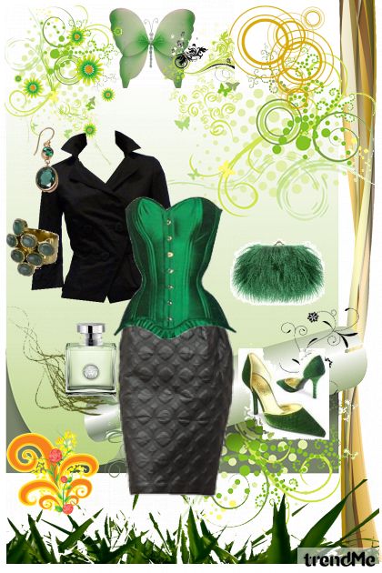 zeleno,zeleno- Fashion set