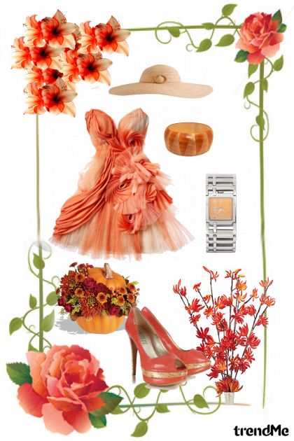 orange styling- Fashion set