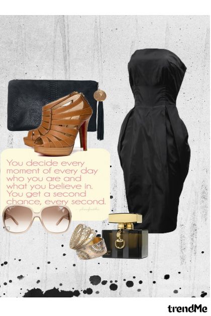 mademoiselle noir- Combinazione di moda