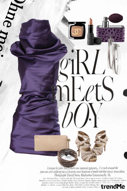 dress me purple- Modna kombinacija