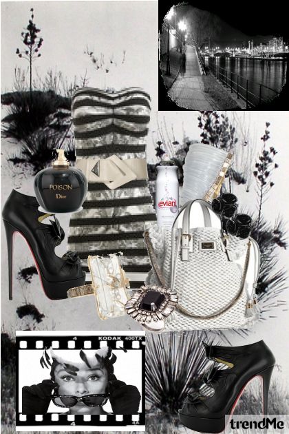 Black and white film- Combinaciónde moda