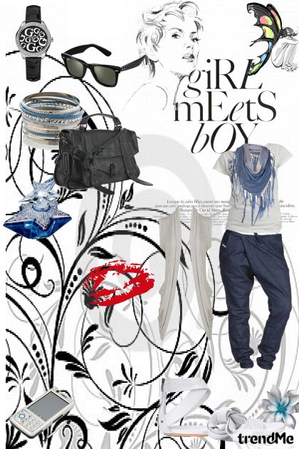 girl meets boy- Combinazione di moda