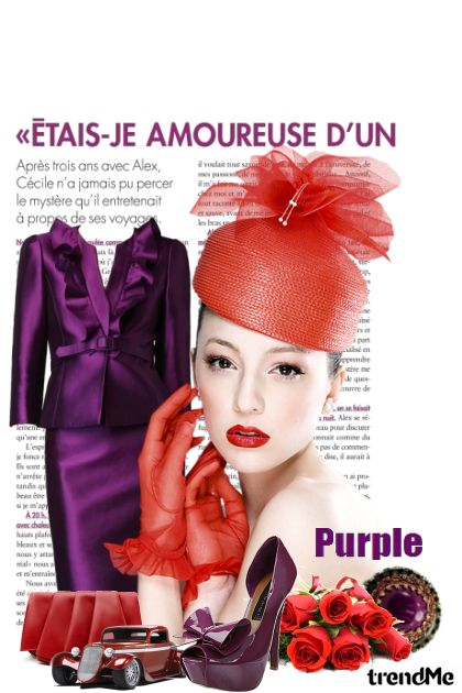 Start Wearing Purple For Me Now- Modna kombinacija