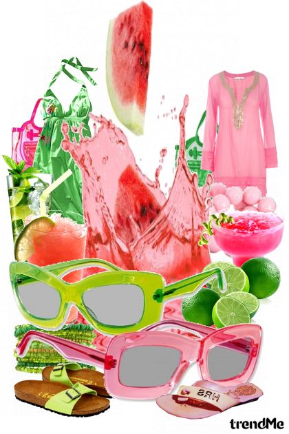 Lime Watermelon Pink- Combinazione di moda