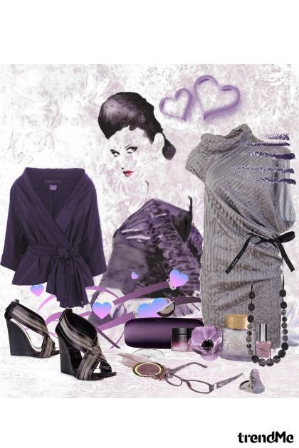My Purple Valentine- Combinaciónde moda