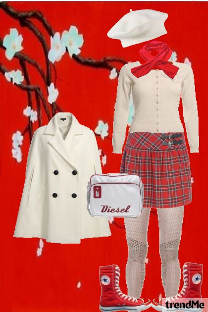 schoolgirl- Modekombination