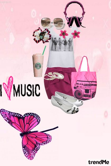 pink music- Modna kombinacija