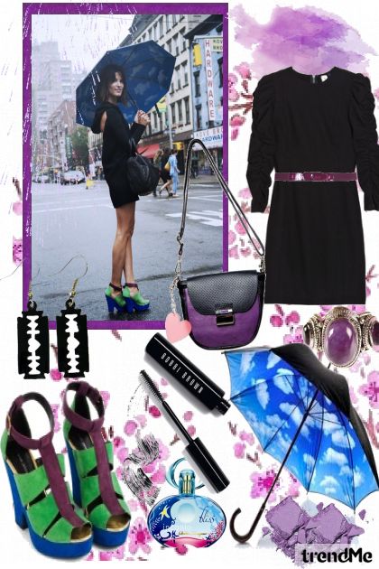 Purple rain- combinação de moda