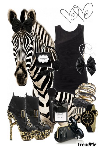 It's Mrs. Zebra- combinação de moda