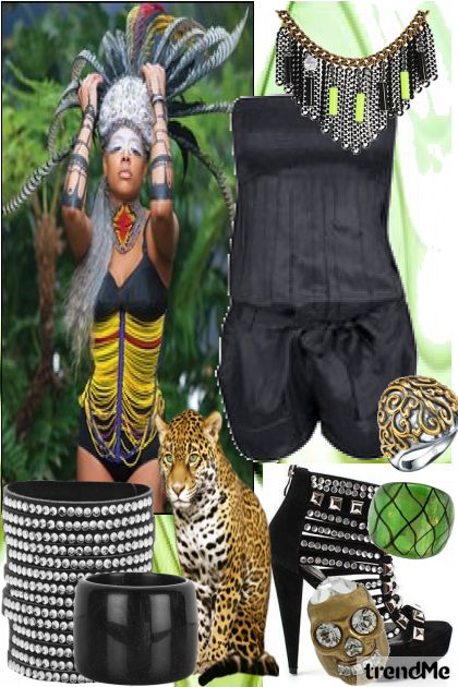 Kelis Jungle- combinação de moda