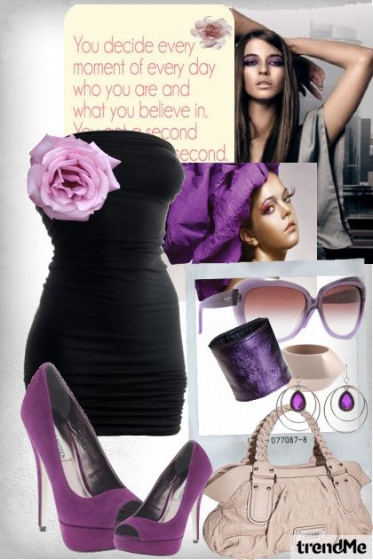 purple day- Combinazione di moda