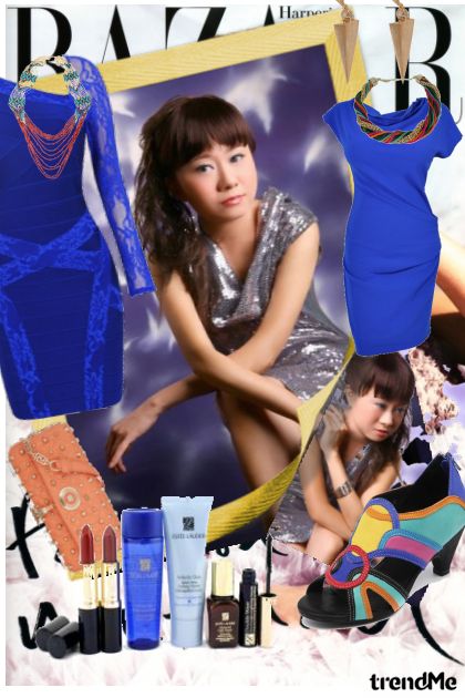 ShopBazaar magazine covergirl- combinação de moda