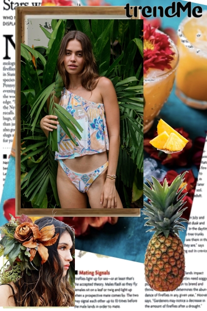 Summer Fruity Juice Swimsuit // Pop More- combinação de moda