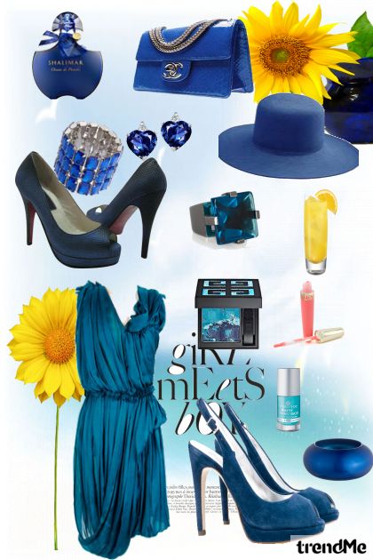 blue laguna- Combinazione di moda