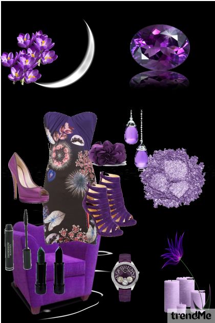 purple rain...- Combinazione di moda