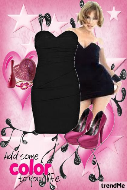 mala crna haljina- Modna kombinacija
