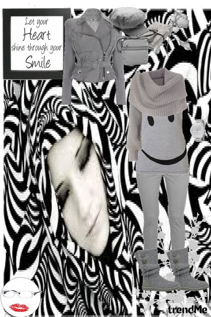 jel your heart shine trought your smile- Fashion set