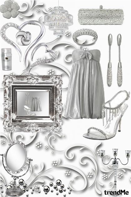srebrna- Combinazione di moda