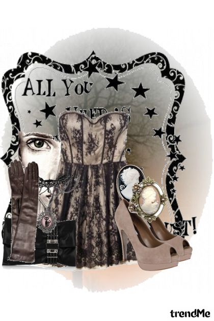 All you need is black lace- Fashion set