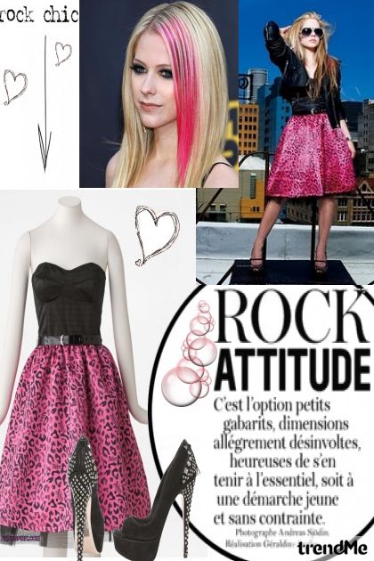 Avril style - Modna kombinacija