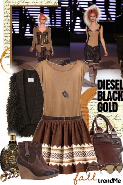 Diesel Black Gold- Combinazione di moda