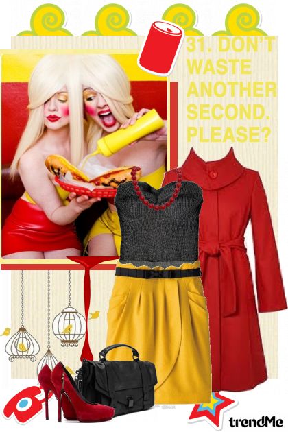 Yellow and red- Fashion set