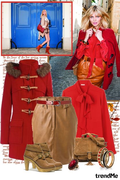 She loves red...- Combinaciónde moda