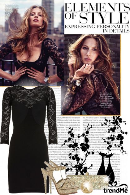 Black lace- Модное сочетание