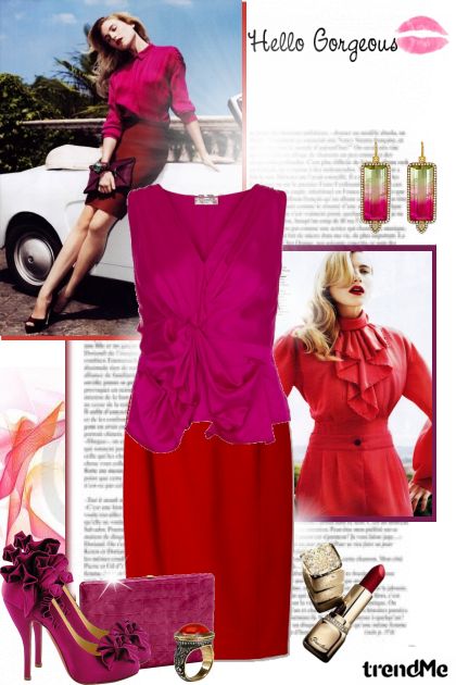 Lady in Red- Модное сочетание
