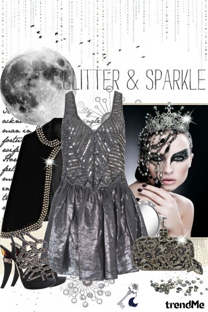 Glitter and sparkle- Модное сочетание