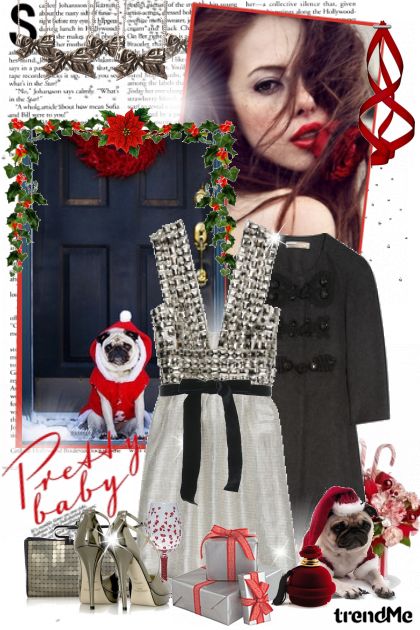 Christmas girl and pug ♥- Modekombination