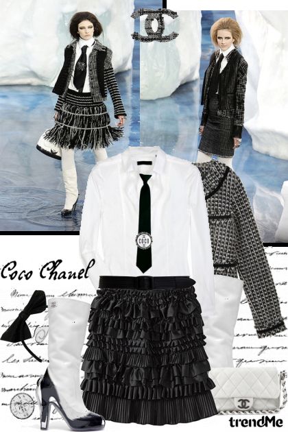 Chanel Black White- Modna kombinacija