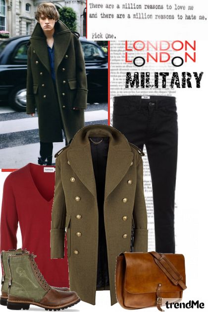 Military men- combinação de moda