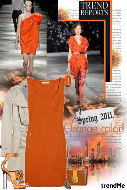 Trend report spring 2011: orange color!- Modna kombinacija