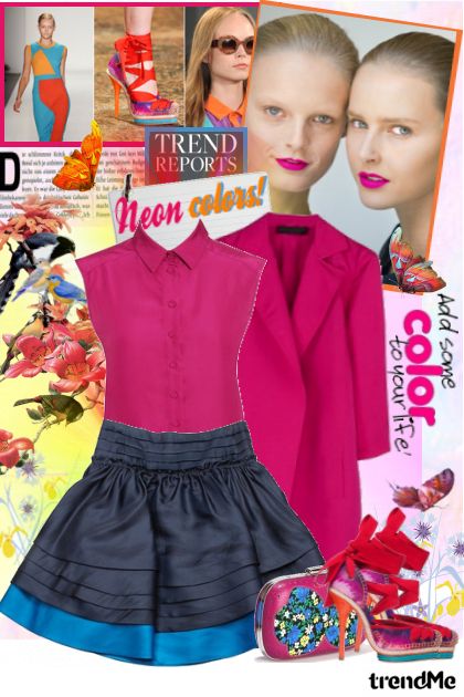 Trend report spring 2011: neon colors!- combinação de moda