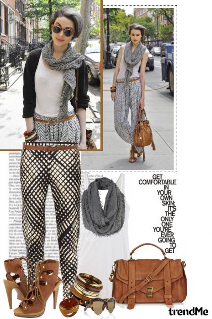 Street Style: Print hlače- Modna kombinacija