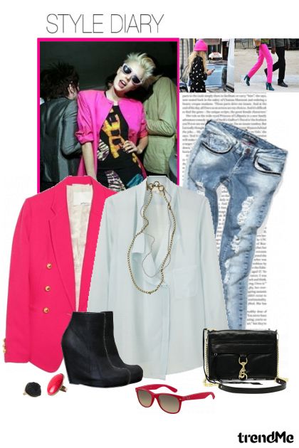 Street Style: Pink blazer! (2)