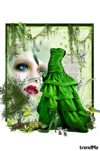 Green rhapsody- Combinazione di moda