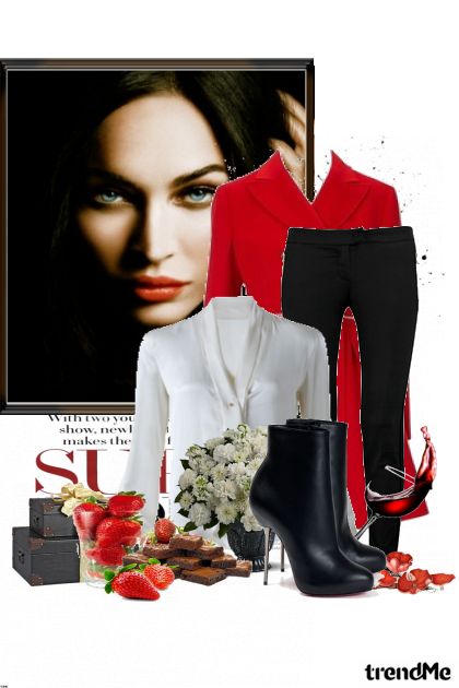 Black & Red- combinação de moda