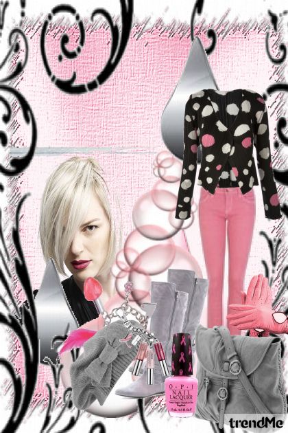 pink but grey.....- Modna kombinacija