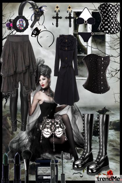 Gothic style- Combinazione di moda