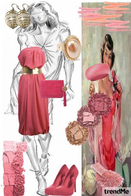 Pink Glamour- Combinazione di moda