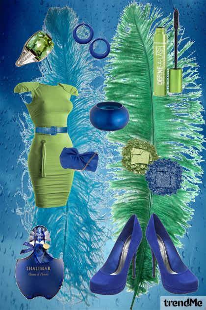 Blue-Green Fashion- Modna kombinacija