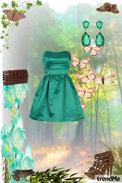 Green Fairy- Combinazione di moda