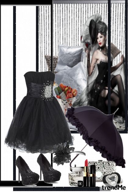 Lady in black!- combinação de moda