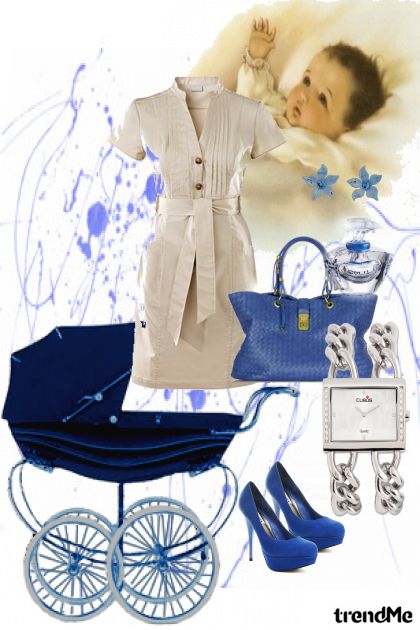 Modern mom in blue:)- Modekombination
