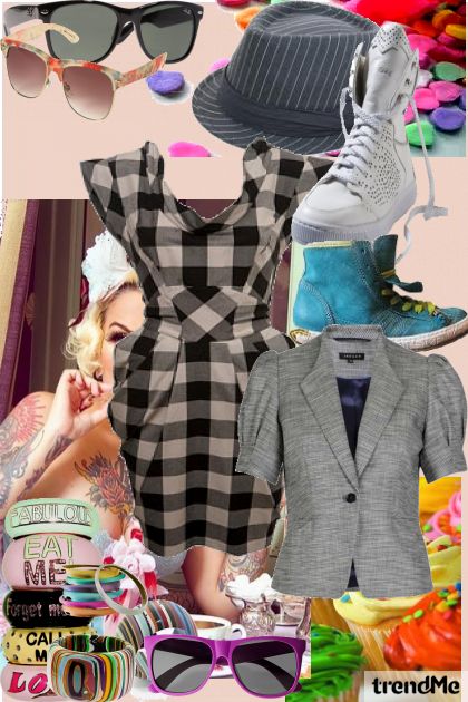 hipster,candy overdose- Combinazione di moda