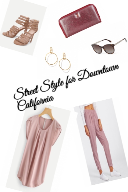 Street Style for downtown California- combinação de moda