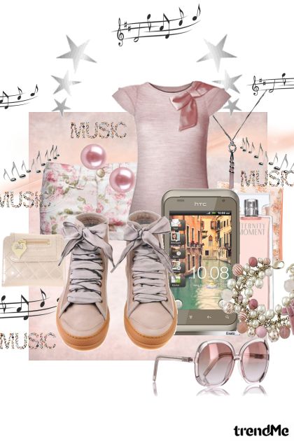 pink music- Combinaciónde moda