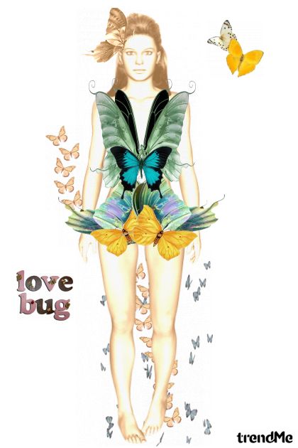 butterfly dress- Модное сочетание